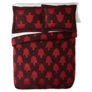 ROYAL VELVET Regalia Jacquard Comforter Set, Red