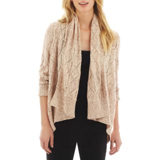 I Jeans By Buffalo Pointelle Flyaway Cardigan, Blush, Womens