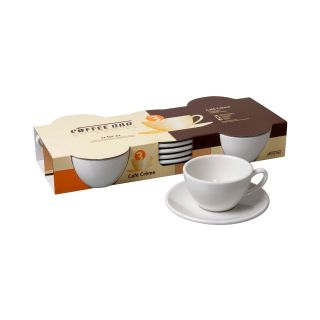 Konitz Coffee Bar 8 pc. Cafe Crème Cup and Saucer Set