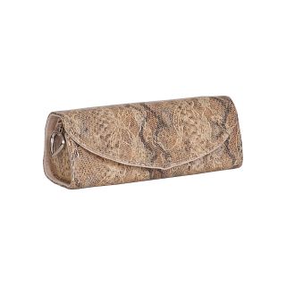 Mele & Co. Tan Faux Snakeskin Jewelry Roll