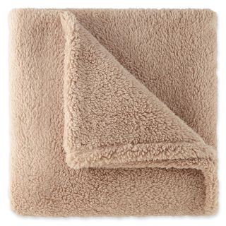 Sunbeam Lofty Plush Throw, Driftwood