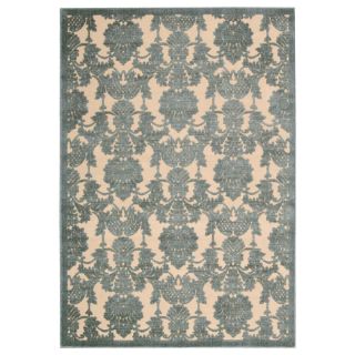 Nourison Chalet High Low Carved Rectangular Rugs, Teal