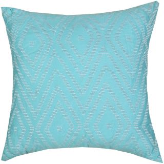Trellis Brights Diamond 18 Decorative Pillow, Turquoise, Girls