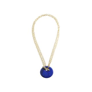 Art Smith by BARSE Color Treated Lapis Disc Pendant, Womens