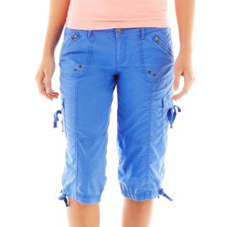 ARIZONA Cargo Cropped Pants, Blue, Womens