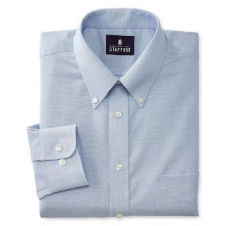 Stafford Wrinkle Free Oxford Dress Shirt   Big and Tall, Blue, Mens