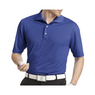 Izod Golf Grid Performance Polo Shirt, Blue, Mens