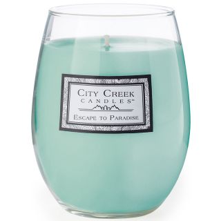 City Creek Candles Escape to Paradise 16 oz. Jar Candle, Blue