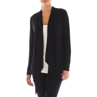 Xersion Lightweight Flyaway Cardigan, Black, Womens