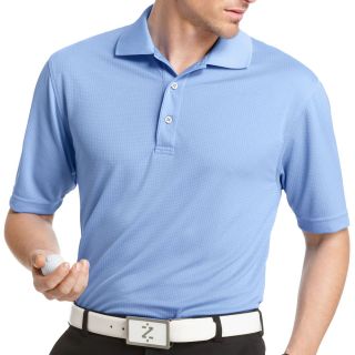 Izod Golf Grid Performance Polo Shirt, Blue, Mens