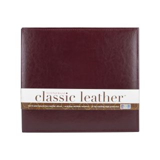 Leather Postbound Album 12 X 12, Burgundy