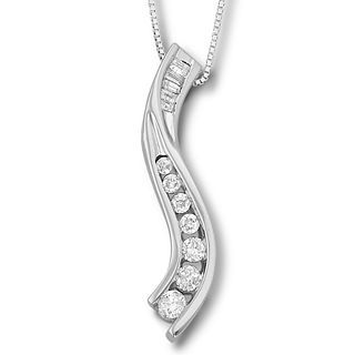 ONLINE ONLY   Diamond Journey Pendant 1/4 CT.T.W., Womens