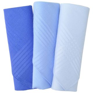 Stafford 3 Piece Solid Hankie Set, Assorted Solid, Mens