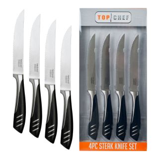 Top Chef Set of 4 Stainless Steel Steak Knives