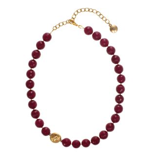 ROX by Alexa Color Treated Pink Jade Bead Necklace, Womens