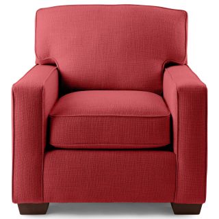 Possibilities Track Arm Chair, Berry