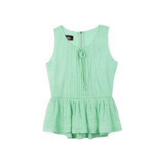 by&by Girl Sleeveless High Low Top   Girls 7 16, Mint (Green), Girls