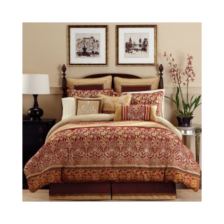 Croscill Classics Renaissance 4 pc. Jacquard Comforter Set, Scarlet