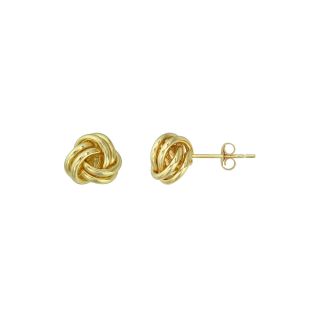 14K Gold Love Knot Earrings, Womens