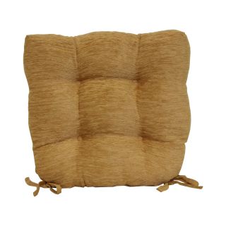 18 Chenille Chair Pad, Gold