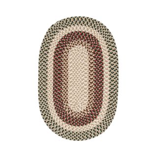 Plymouth Reversible Braided Indoor/Outdoor Oval Rugs, Green