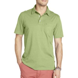 Izod Solid Jersey Polo, Green, Mens