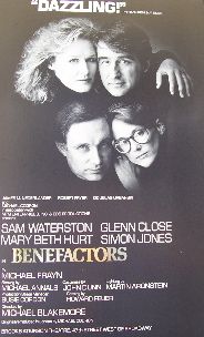 Benefactors (Original Broadway Theatre Window Card)