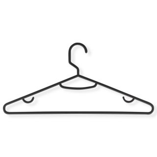 HONEY CAN DO Honey Can Do 60 Pack Recycled Plastic Hangers   Black