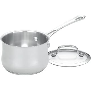 Cuisinart Contour 1 qt. Stainless Steel Saucepan with Lid