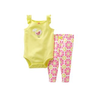 Carters Carter s Bird Bodysuit Pant Set   Girls newborn 24m, Yellow, Yellow,