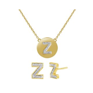 ONLINE ONLY   Diamond Addiction Diamond Accent Z Pendant & Earrings Set,