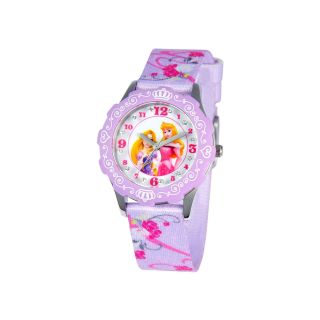 Disney Glitz Princesses Tween Purple Strap Watch, Girls