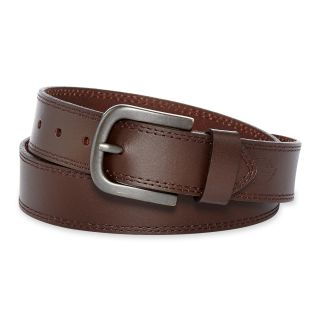 Dickies Brown Leather Belt, Mens