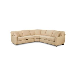 Possibilities Sharkfin Arm 3 pc. Left Arm Sofa Sectional, Champagne