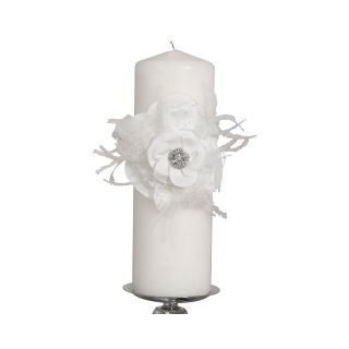 IVY LANE DESIGN Ivy Lane Design Somerset Pillar Candle, White