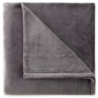 JCP Home Collection  Home Velvet Plush Solid Throw, Castlerock