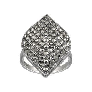 Marcasite Diamond Shaped Ring, Womens
