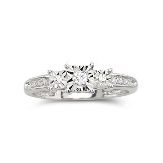 1/10 CT. T.W. Diamond Promise Ring, White, Womens