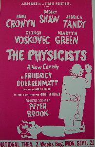 The Physicists (Original Theatre Window Card)
