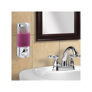 Set of 2 Euro Uno Satin Silvertone Liquid Soap Dispensers, Chrome