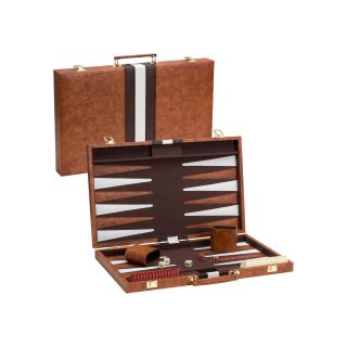 Brown/White Backgammon Game