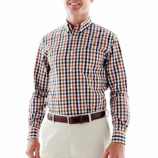 Dockers Gingham No Wrinkle Shirt, Peacoat, Mens