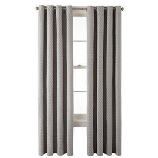 JCP Home Collection  Home Rory Grommet Top Curtain Panel, Gray