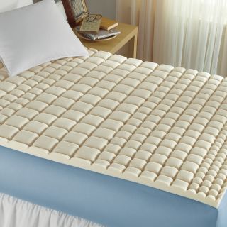ISOTONIC Structure Memory Foam Mattress Topper, Natural Nb