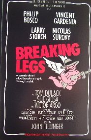 Breaking Legs (Original Broadway Theatre Window Card)