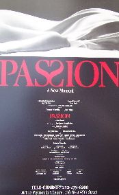Passion   a New Musical (Original Broadway Theatre Window Card)