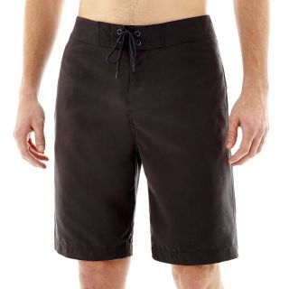 ARIZONA Solid Board Shorts, Grey, Mens