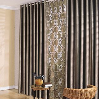 (One Pair Grommet Top) Classic Solid Thick Blackout Curtain