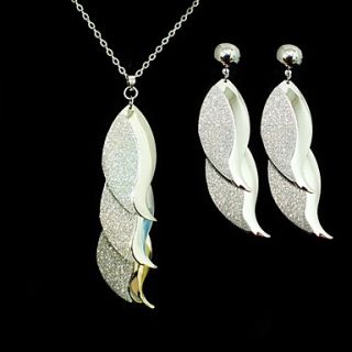Fashion Alloy Silver Womens Jewelry Set (Including Necklace,Earrings)