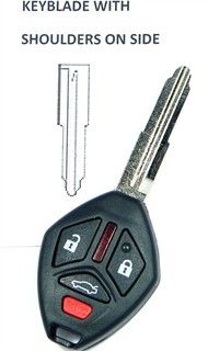 2009 Mitsubishi Lancer Keyless Remote Key
